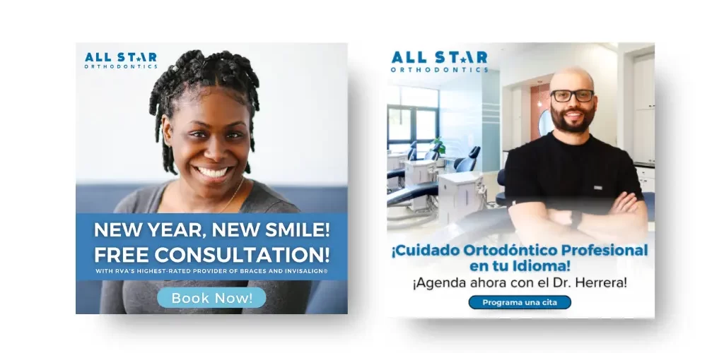 All Star Orthodontics Social Media Ads