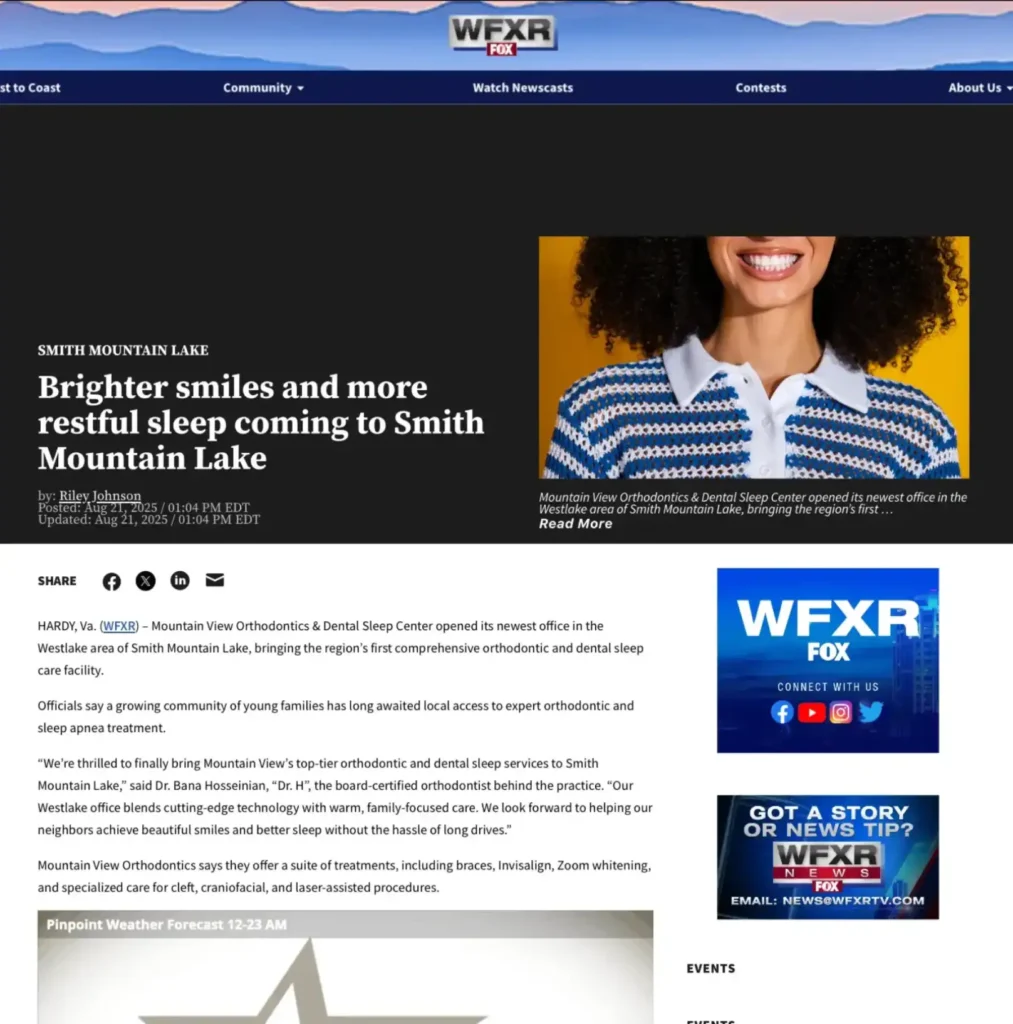 Mountain View Orthodontics and Sleep Center in WFXR