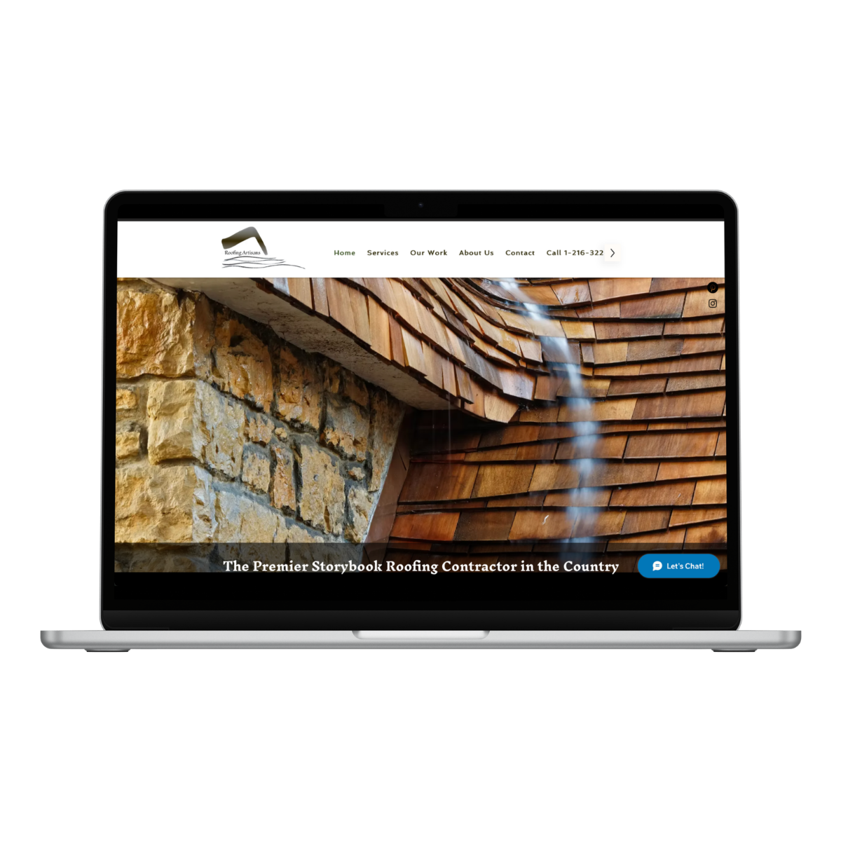 Roofing Artisans Web Design Portfolio Example