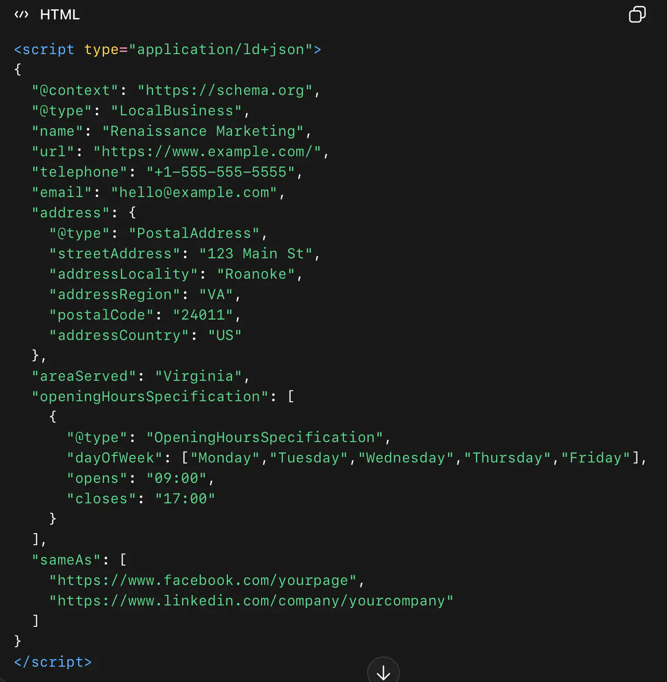 Structured Data json