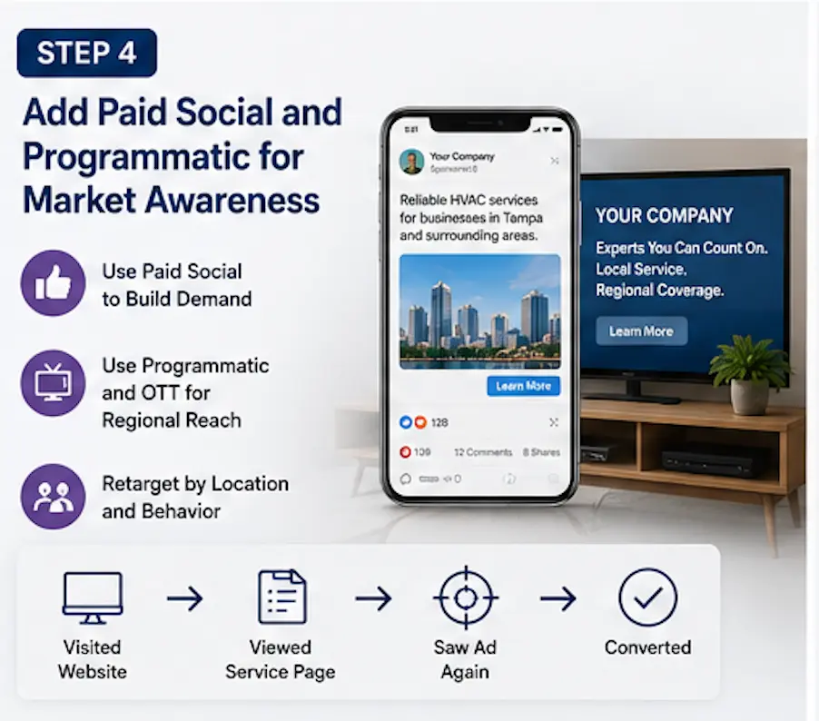 Add Paid Social and Programmatic for Market Awareness
